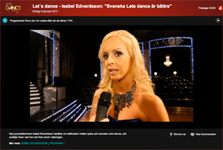 7. Staffel Let's Dance Interview Isabel Edvardson