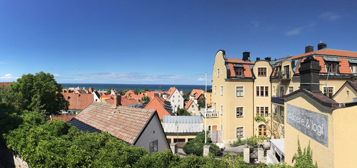 Aussicht von Visby auf die Ostsee